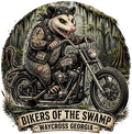 Bikers of the Swamp Opossum Biker T-Shirt design